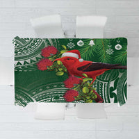 Christmas Hawaii with I'iwi Bird Tablecloth Aloha Mele Kalikimaka - Green Art LT9 Green - Polynesian Pride