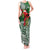 Christmas Hawaii with I'iwi Bird Tank Maxi Dress Aloha Mele Kalikimaka - Green Art