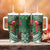 Christmas Hawaii with I'iwi Bird Tumbler With Handle Aloha Mele Kalikimaka - Green Art