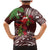 Christmas Hawaii with I'iwi Bird Family Matching Mermaid Dress and Hawaiian Shirt Aloha Mele Kalikimaka - Oxblood Art