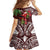 Christmas Hawaii with I'iwi Bird Family Matching Mermaid Dress and Hawaiian Shirt Aloha Mele Kalikimaka - Oxblood Art