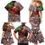 Christmas Hawaii with I'iwi Bird Family Matching Mermaid Dress and Hawaiian Shirt Aloha Mele Kalikimaka - Oxblood Art