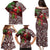 Christmas Hawaii with I'iwi Bird Family Matching Puletasi and Hawaiian Shirt Aloha Mele Kalikimaka - Oxblood Art