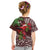 Christmas Hawaii with I'iwi Bird Kid T Shirt Aloha Mele Kalikimaka - Oxblood Art