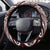 Christmas Hawaii with I'iwi Bird Steering Wheel Cover Aloha Mele Kalikimaka - Oxblood Art