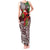 Christmas Hawaii with I'iwi Bird Tank Maxi Dress Aloha Mele Kalikimaka - Oxblood Art