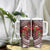 Christmas Hawaii with I'iwi Bird Tumbler With Handle Aloha Mele Kalikimaka - Oxblood Art