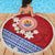 French Polynesia Beach Blanket Tahitian Tiare Flowers Tribal