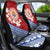 French Polynesia Car Seat Cover Tahitian Tiare Flowers Tribal