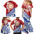 French Polynesia Family Matching Mermaid Dress and Hawaiian Shirt Tahitian Tiare Flowers Tribal