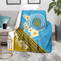 Tuvalu Plumeria Flowers Blanket Polynesian Tribal Pattern LT9 - Polynesian Pride