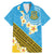 Tuvalu Plumeria Flowers Family Matching Mermaid Dress and Hawaiian Shirt Polynesian Tribal Pattern