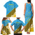 Tuvalu Plumeria Flowers Family Matching Tank Maxi Dress and Hawaiian Shirt Polynesian Tribal Pattern