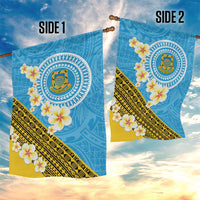 Tuvalu Plumeria Flowers Garden Flag Polynesian Tribal Pattern LT9 - Polynesian Pride