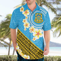 Tuvalu Plumeria Flowers Hawaiian Shirt Polynesian Tribal Pattern LT9 - Polynesian Pride