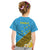 Tuvalu Plumeria Flowers Kid T Shirt Polynesian Tribal Pattern