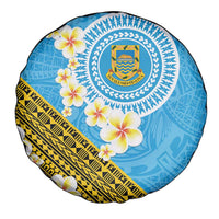Tuvalu Plumeria Flowers Spare Tire Cover Polynesian Tribal Pattern LT9 - Polynesian Pride