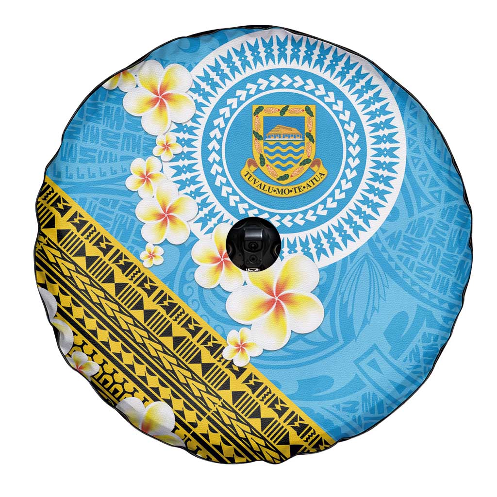 Tuvalu Plumeria Flowers Spare Tire Cover Polynesian Tribal Pattern LT9 - Polynesian Pride