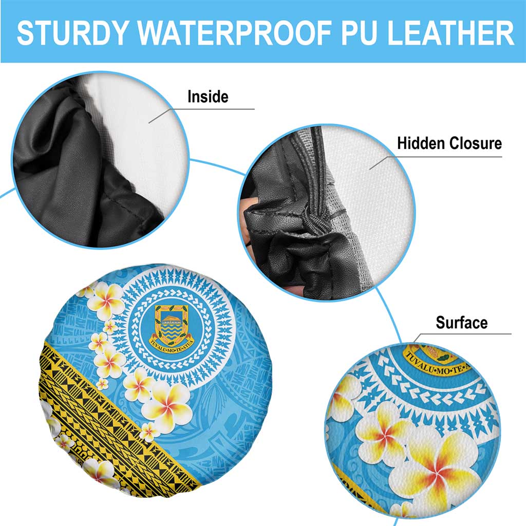 Tuvalu Plumeria Flowers Spare Tire Cover Polynesian Tribal Pattern LT9 - Polynesian Pride