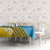 Tuvalu Plumeria Flowers Tablecloth Polynesian Tribal Pattern LT9 - Polynesian Pride