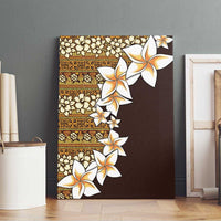 Vintage Hibiscus Turtle Pattern Canvas Wall Art with Plumeria Half Style LT9 - Polynesian Pride