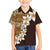 Vintage Hibiscus Turtle Pattern Family Matching Puletasi and Hawaiian Shirt with Plumeria Half Style