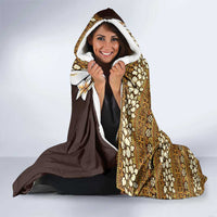 Vintage Hibiscus Turtle Pattern Hooded Blanket with Plumeria Half Style LT9 - Polynesian Pride