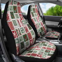 Mele Kalikimaka Hawaiian Quilt and Lei Patchwork Car Seat Cover - Polynesian Pride