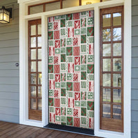 Mele Kalikimaka Hawaiian Quilt and Lei Patchwork Door Cover - Polynesian Pride