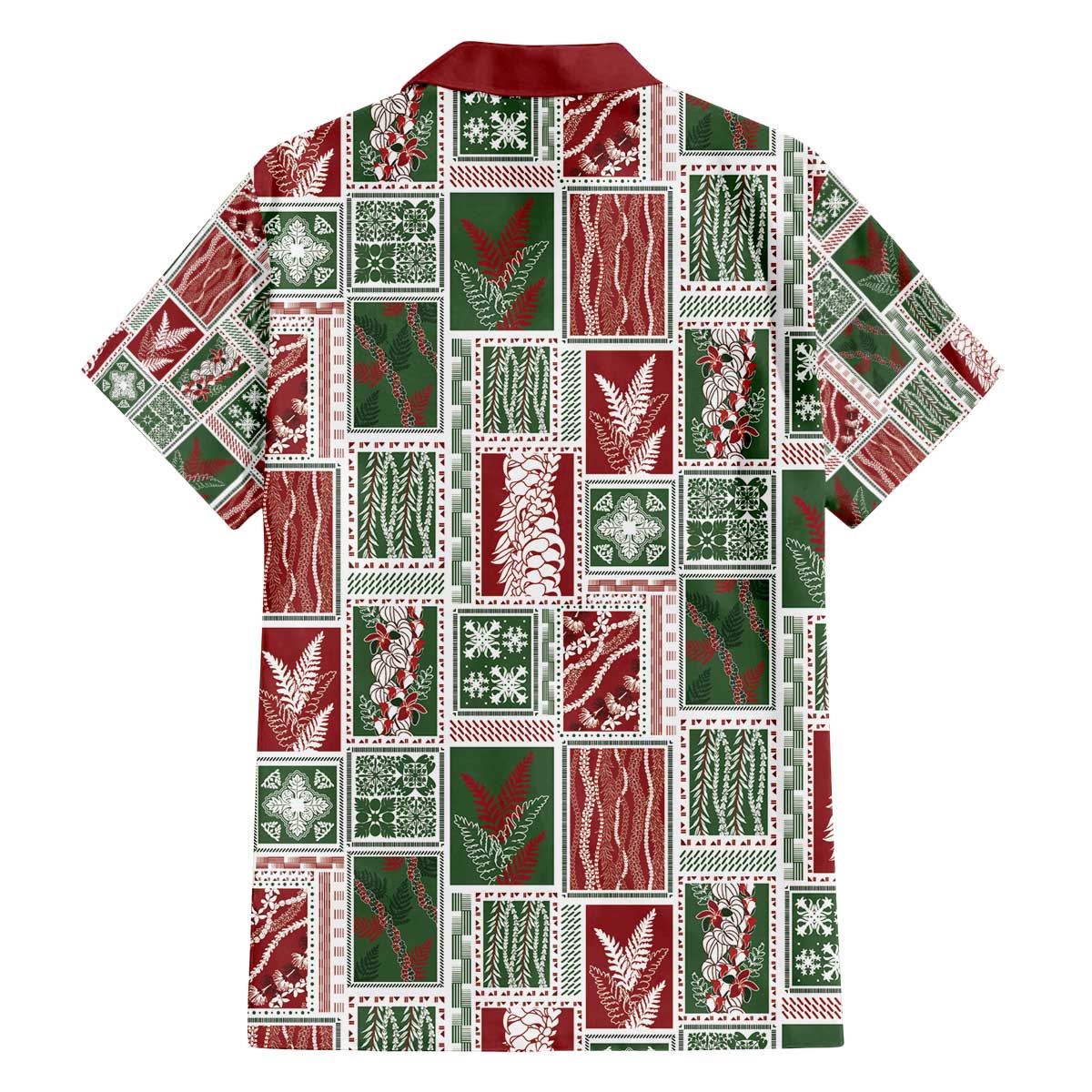 Mele Kalikimaka Hawaiian Quilt and Lei Patchwork Family Matching Off The Shoulder Long Sleeve Dress and Hawaiian Shirt - Polynesian Pride