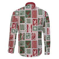 Mele Kalikimaka Hawaiian Quilt and Lei Patchwork Family Matching Puletasi and Hawaiian Shirt - Polynesian Pride