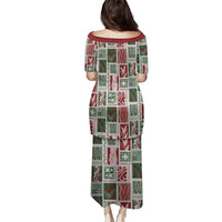 Mele Kalikimaka Hawaiian Quilt and Lei Patchwork Family Matching Puletasi and Hawaiian Shirt - Polynesian Pride