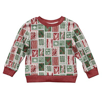 Mele Kalikimaka Hawaiian Quilt and Lei Patchwork Kid Ugly Christmas Sweater - Polynesian Pride