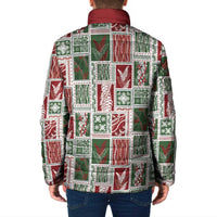 Mele Kalikimaka Hawaiian Quilt and Lei Patchwork Padded Jacket - Polynesian Pride