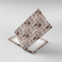 Vintage Aloha Block Quilt Canvas Wall Art Beige Inspired Lei Motifs - Polynesian Pride