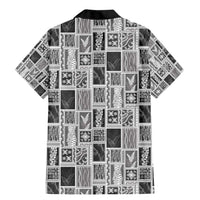 Vintage Aloha Block Quilt Family Matching Mermaid Dress and Hawaiian Shirt Black Inspired Lei Motifs - Polynesian Pride