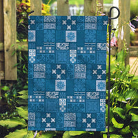 Vintage Hawaiian Quilting Patterns Garden Flag Blue Style Tribal Fabric Patchwork - Polynesian Pride