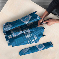 Vintage Hawaiian Quilting Patterns Umbrella Blue Style Tribal Fabric Patchwork - Polynesian Pride