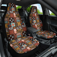 Vintage Hawaiian Quilting Patterns Car Seat Cover Brown Style Tribal Fabric Patchwork - Polynesian Pride