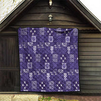 Vintage Hawaiian Quilting Patterns Quilt Purple Style Tribal Fabric Patchwork - Polynesian Pride
