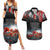 ANZAC DAY Heroes Of The Gallipoli Couples Matching Summer Maxi Dress and Hawaiian Shirt LT9 Black - Polynesian Pride