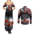 ANZAC DAY Heroes Of The Gallipoli Couples Matching Summer Maxi Dress and Long Sleeve Button Shirt LT9 - Polynesian Pride