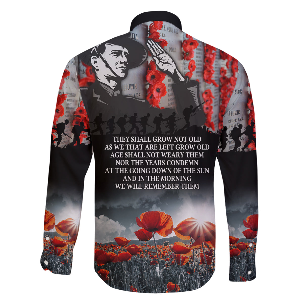 ANZAC DAY Heroes Of The Gallipoli Family Matching Off Shoulder Long Sleeve Dress and Hawaiian Shirt LT9 - Polynesian Pride
