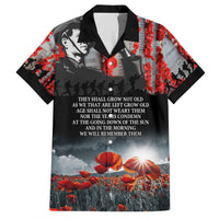 ANZAC DAY Heroes Of The Gallipoli Family Matching Short Sleeve Bodycon Dress and Hawaiian Shirt LT9 Dad's Shirt - Short Sleeve Black - Polynesian Pride