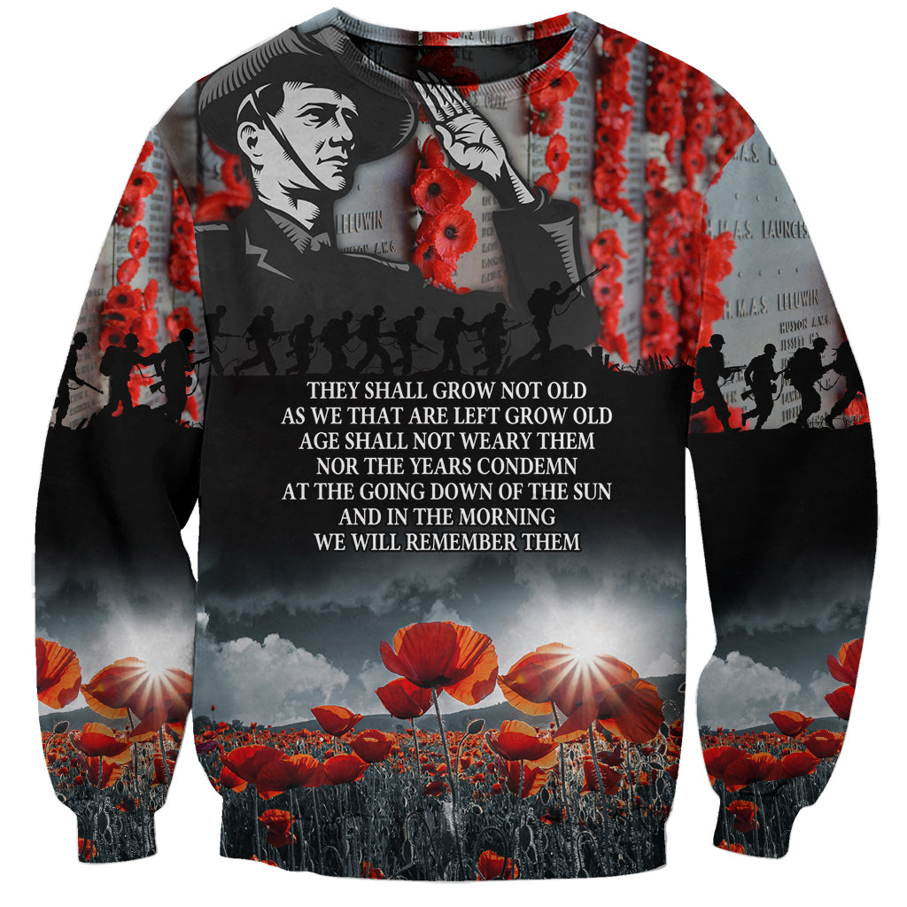 ANZAC DAY Heroes Of The Gallipoli Sweatshirt LT9 Unisex Black - Polynesian Pride