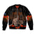 Kangaroo and Kiwi Bird ANZAC Day Custom Bomber Jacket Soldier Style LT9 Unisex Black - Polynesian Pride