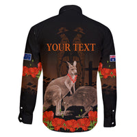 Kangaroo and Kiwi Bird ANZAC Day Custom Family Matching Long Sleeve Bodycon Dress and Hawaiian Shirt Soldier Style LT9 - Polynesian Pride