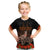 Kangaroo and Kiwi Bird ANZAC Day Custom Kid T Shirt Soldier Style LT9 Black - Polynesian Pride