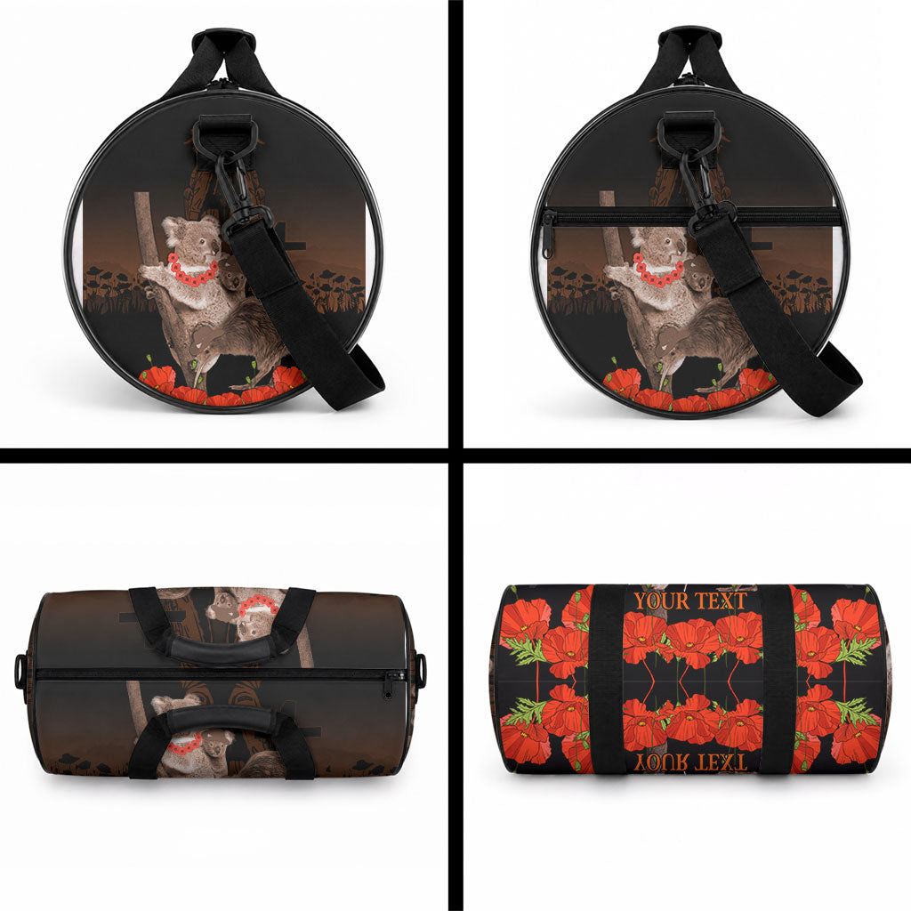Koala and Kiwi Bird ANZAC Day Custom Duffle Bag Soldier Style LT9 - Polynesian Pride