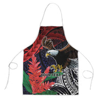 American Samoa Bald Eagle Personalized Apron Samoa Muamua Le Atua - Polynesian Pride